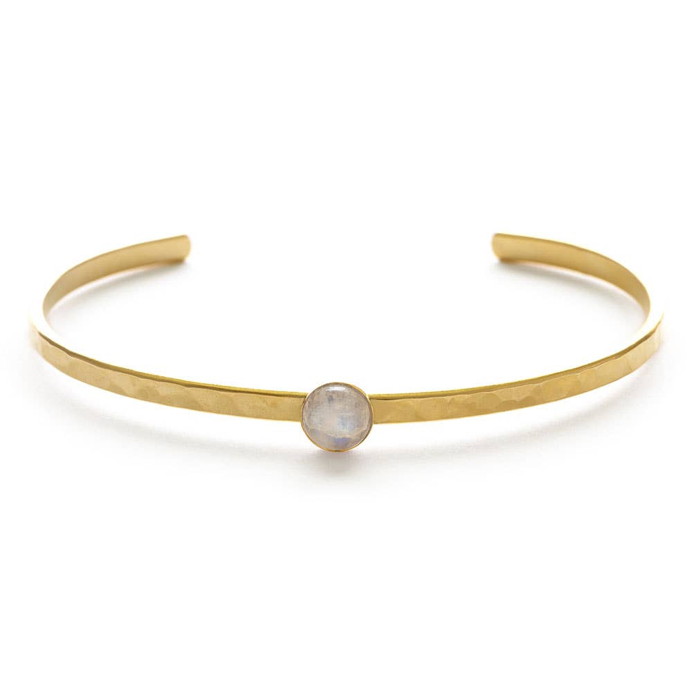 The Solstice Moonstone Cuff