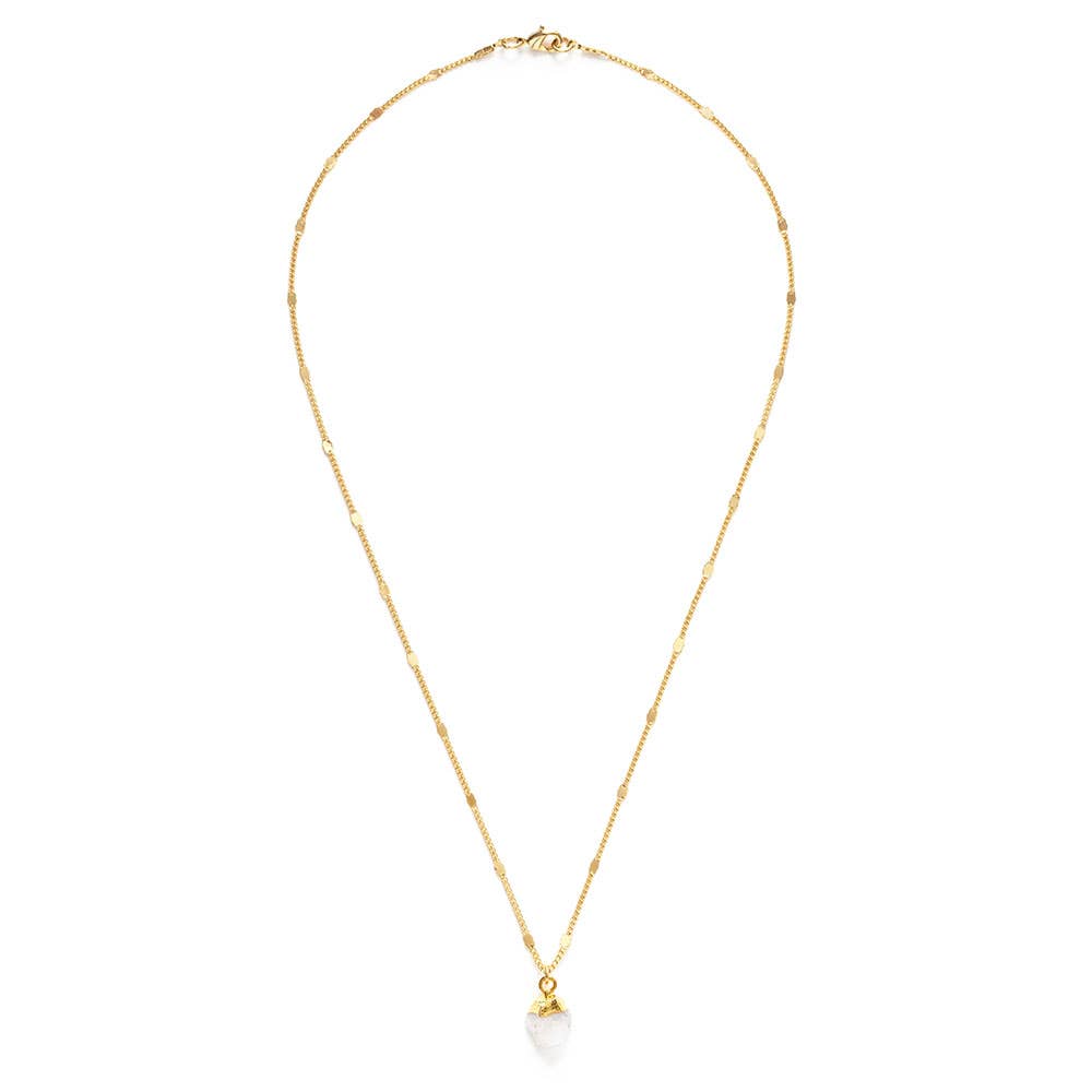 Raw Cut Gemstone Elemental Necklaces