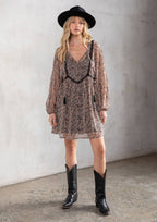 Selene Paisley Mini Dress