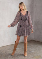 Selene Paisley Mini Dress