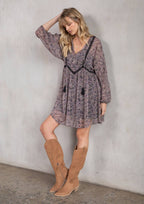 Selene Paisley Mini Dress