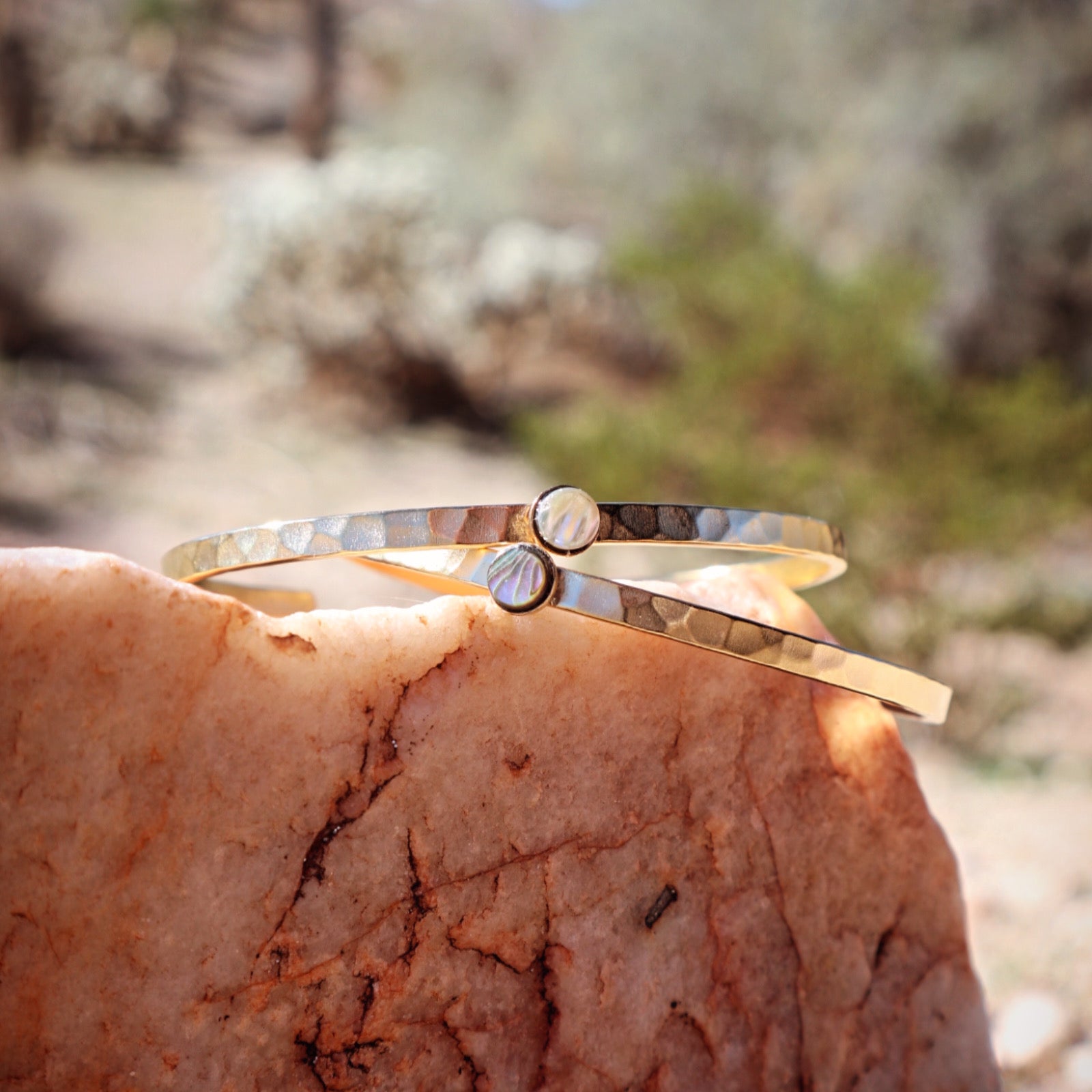 Gold Moonstone Cuff Main image