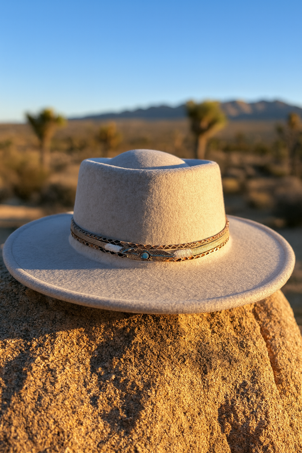 Sagebrush Oatmeal Fedora — Multi-Accent Trim