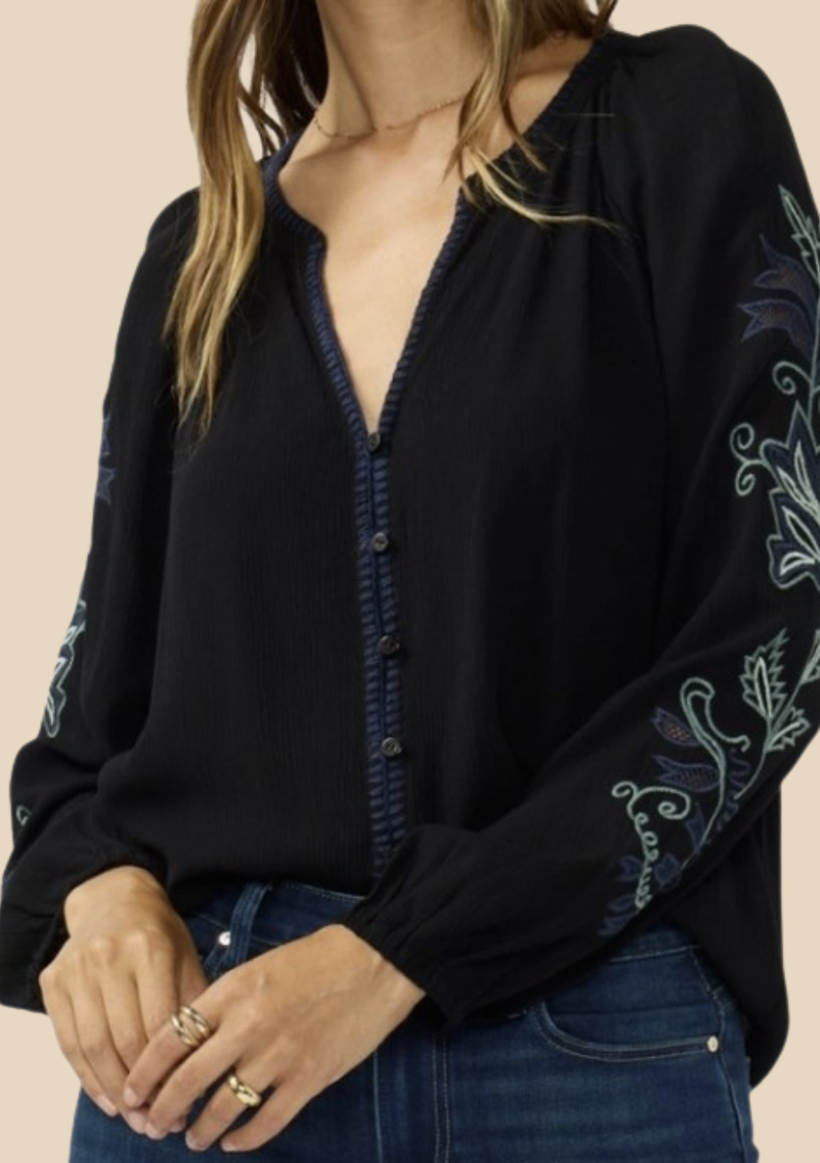 The Laurel Embroidered Blouse