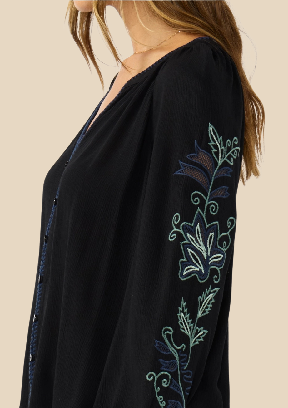 The Laurel Embroidered Blouse