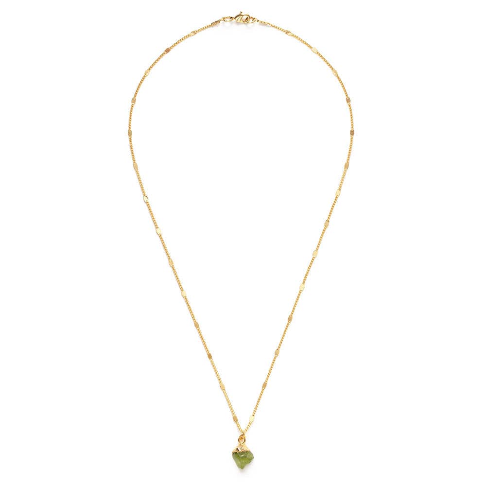 Raw Cut Gemstone Elemental Necklaces