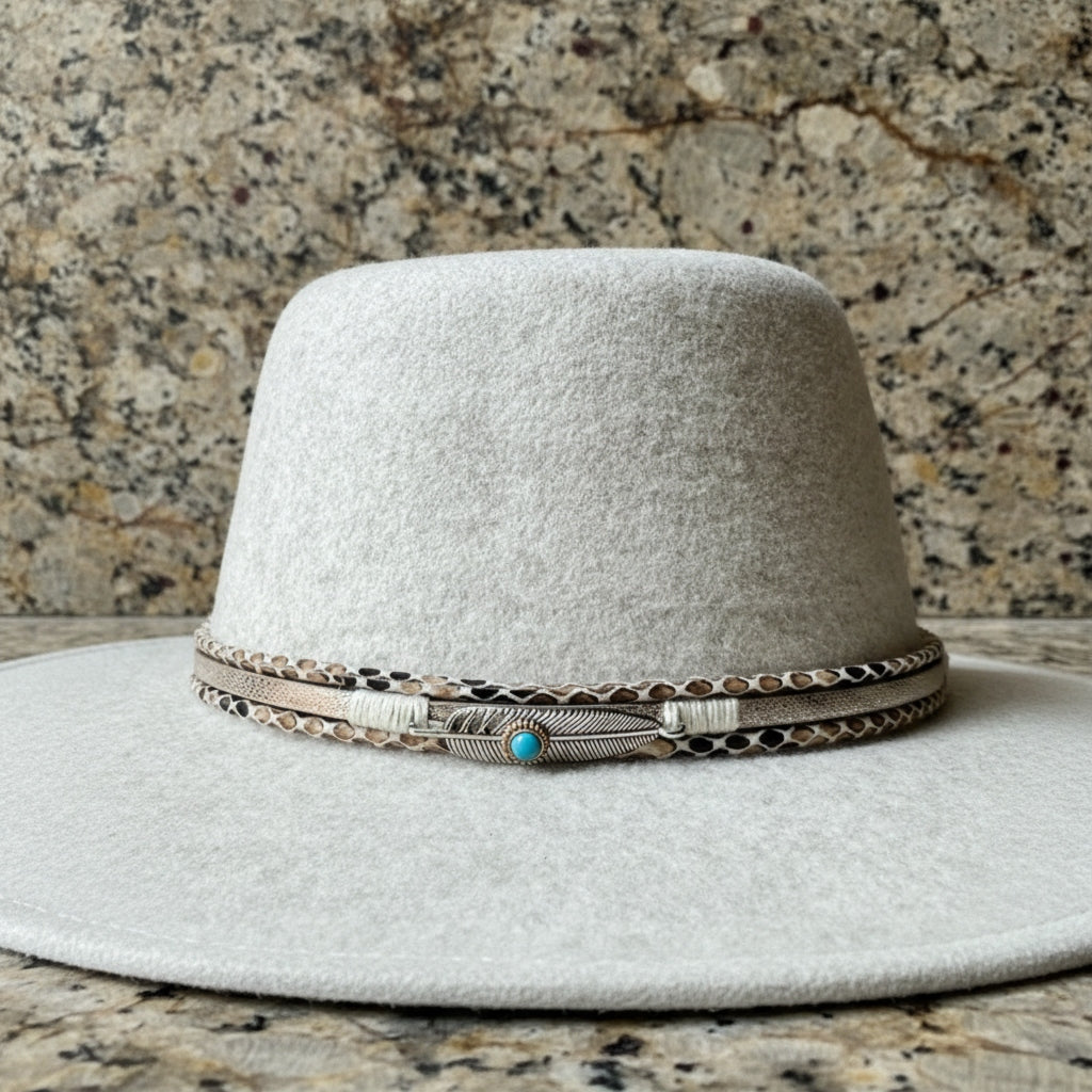 Sagebrush Oatmeal Fedora — Multi-Accent Trim
