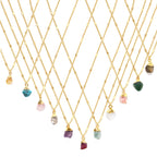 Raw Cut Gemstone Elemental Necklaces