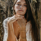 The Solstice Moonstone Cuff