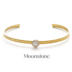 The Solstice Moonstone Cuff
