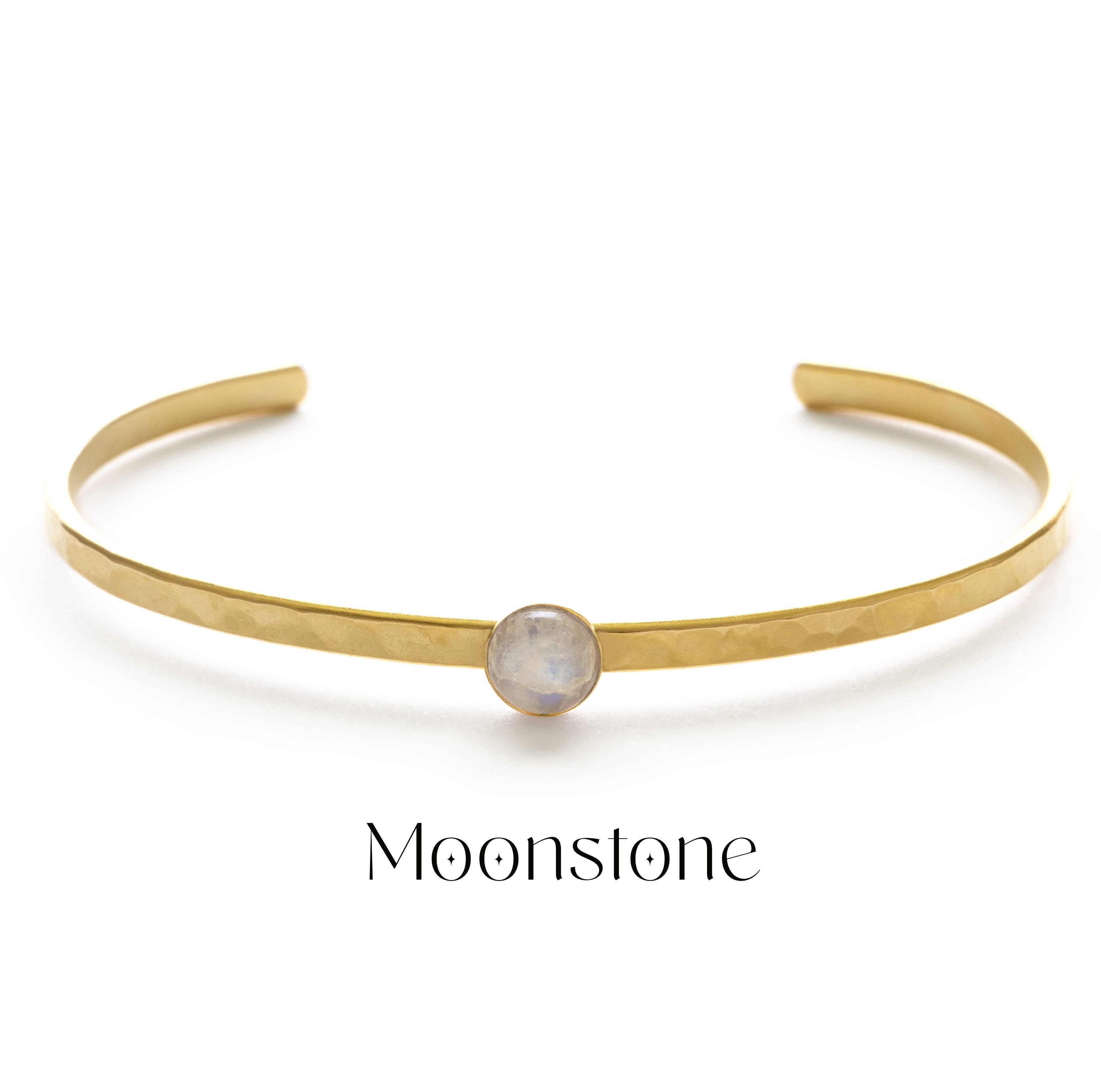 The Solstice Moonstone Cuff