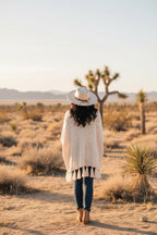 Sahara Luxe Textured Tassel Cardigan