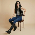 The Night Bloom Velvet Vest